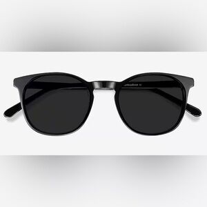 Eyebuydirect Safari round black sunglasses